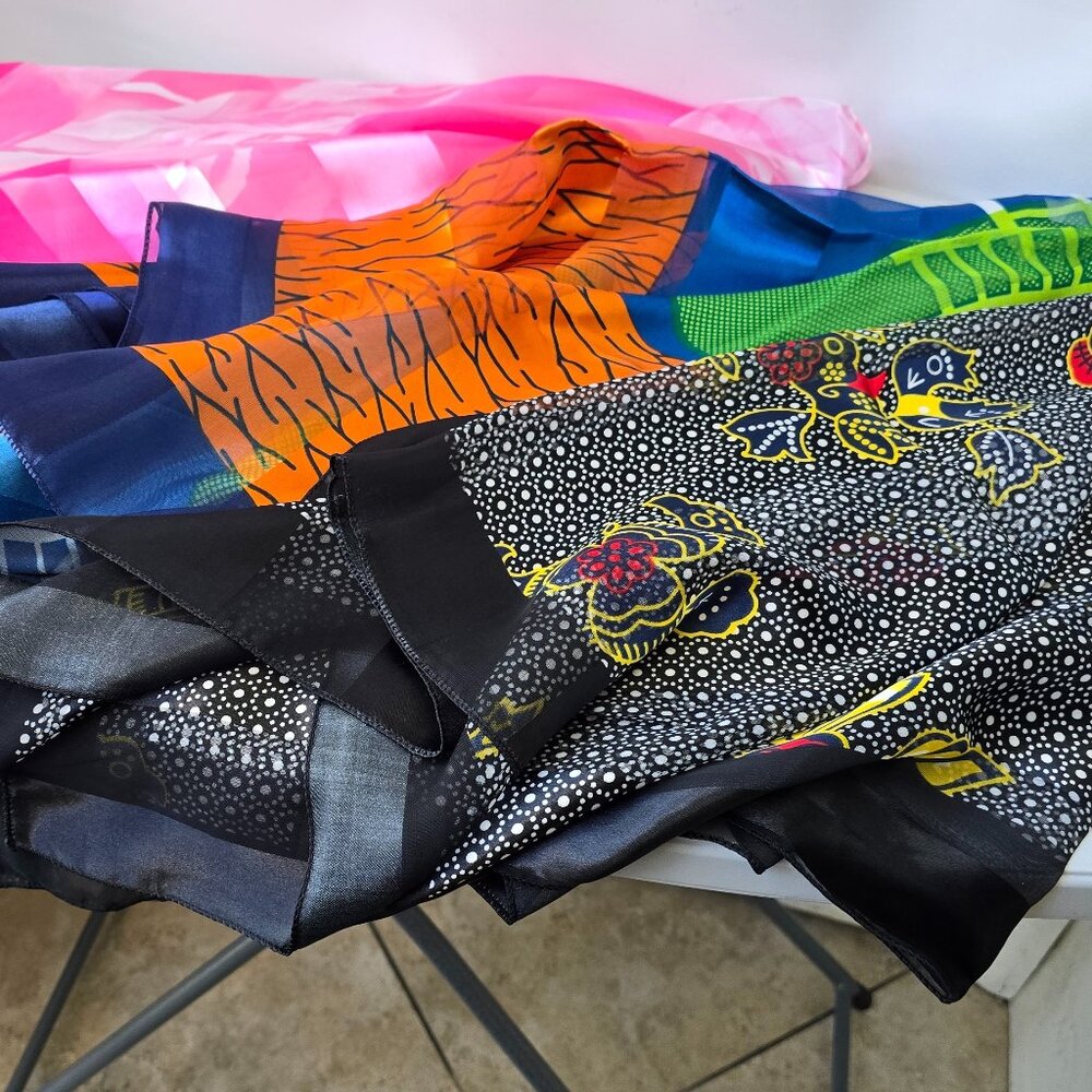 3 Large Scarfs